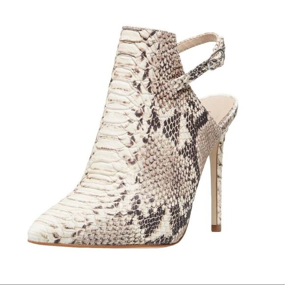Steve Madden Daily Snakeskin Print Slingback Boots - Picture 11 of 11